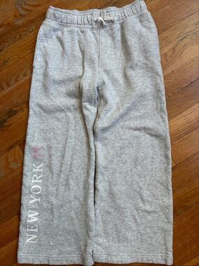 Gray Abercrombie Kids Sweatpants with Pink Accent